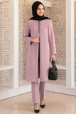 Fashion Showcase Double Crepe Top & Bottom