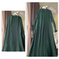 Premium Bottle Green Abaya with Khimar Attached Nose Piece