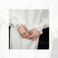Premium White Abaya with Khimar Attached Nose Piece
