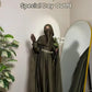 Premium Olive Green Farasha Abaya for Special Occasions