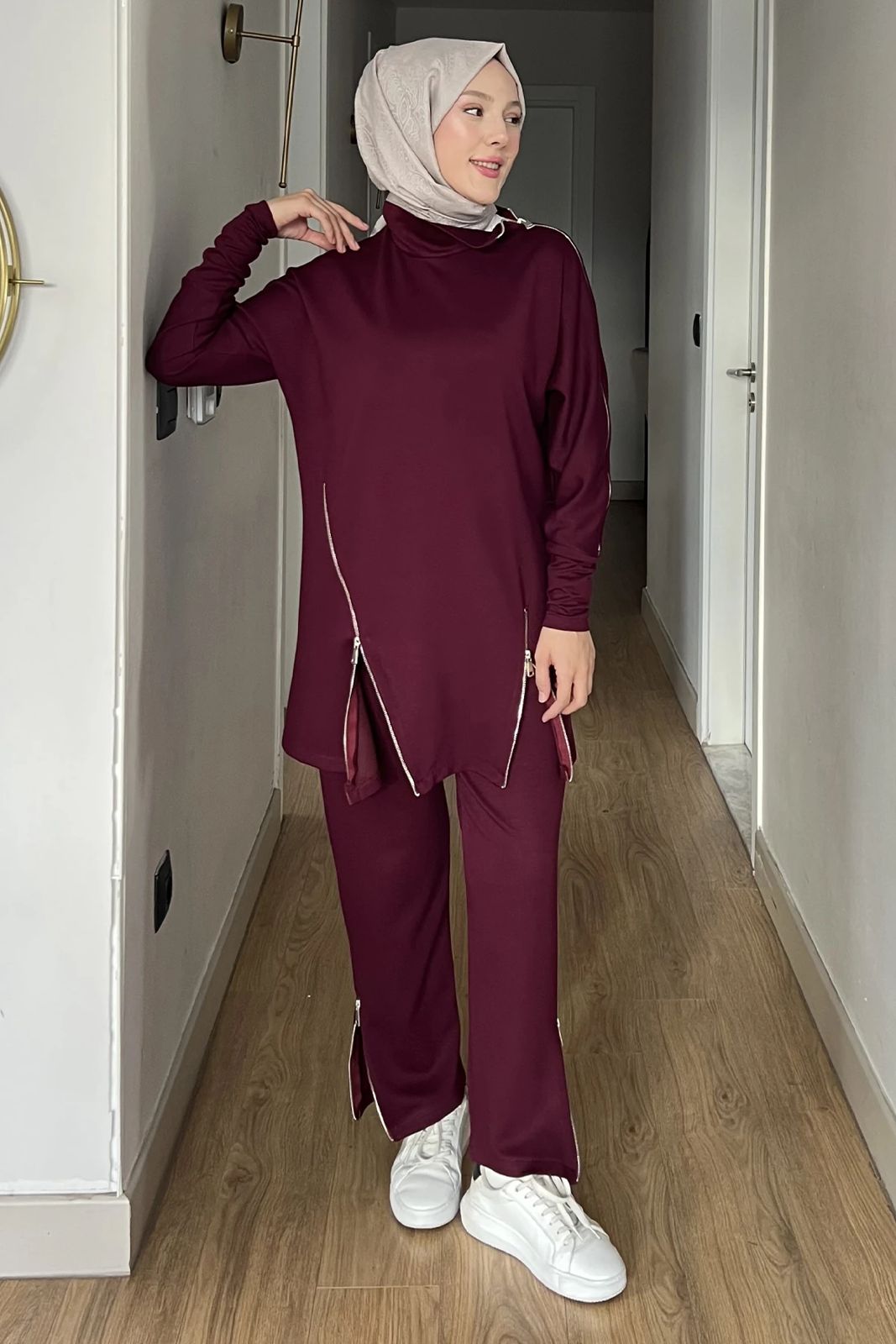 Modest Zipper Co-Ord Set for Women Elegant & Comfortable