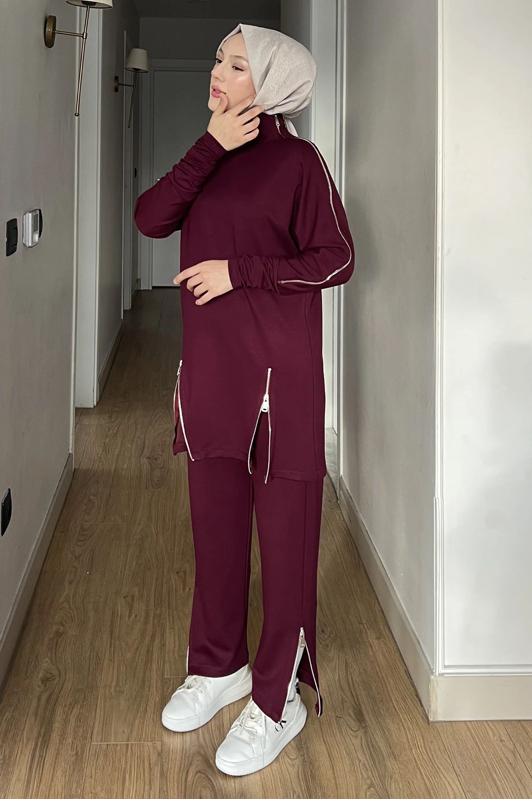 Modest Zipper Co-Ord Set for Women Elegant & Comfortable