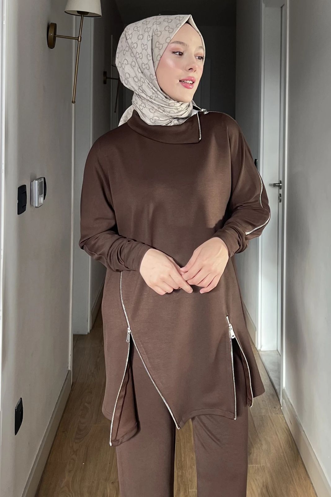 Modest Zipper Co-Ord Set for Women Elegant & Comfortable
