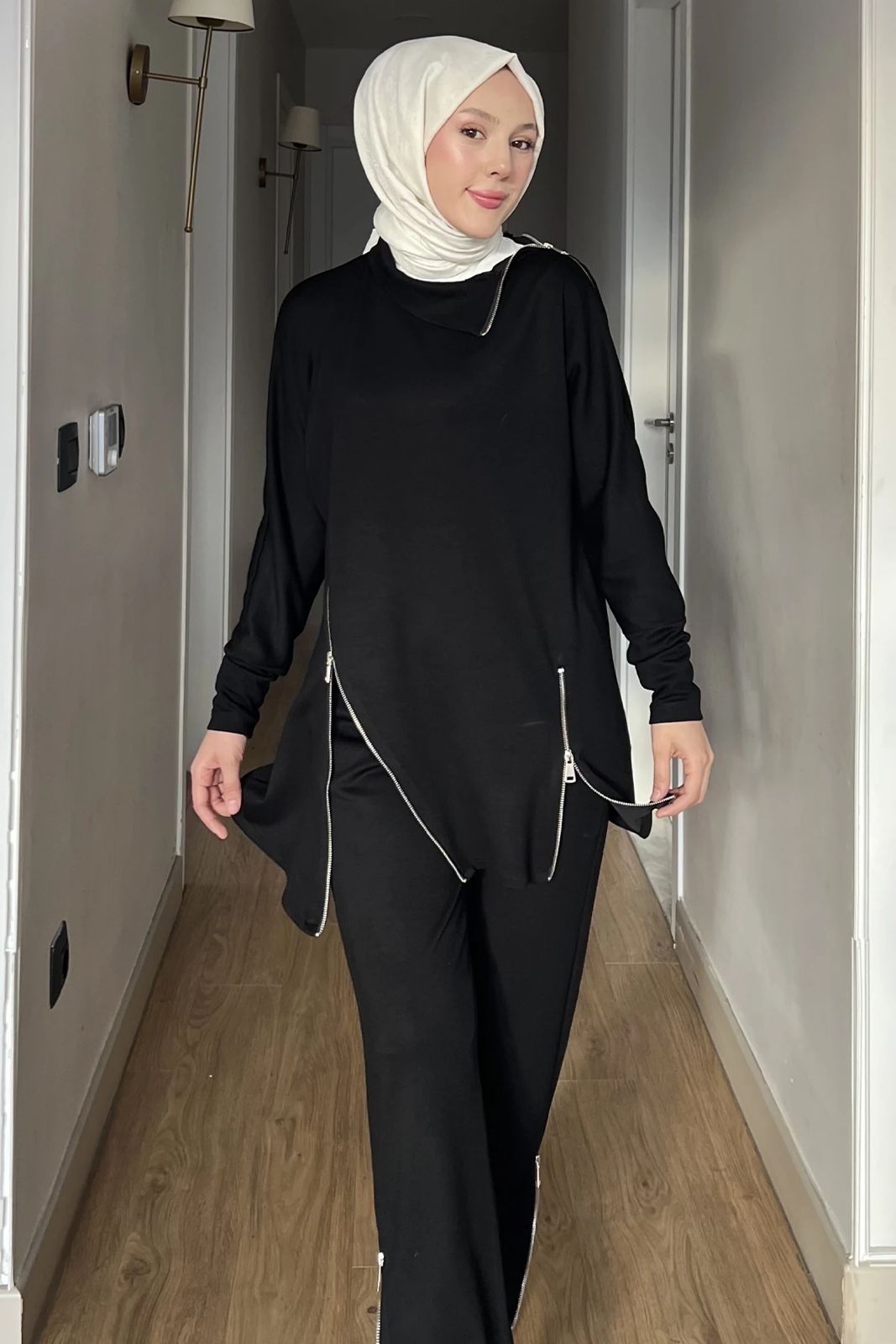 Modest Zipper Co-Ord Set for Women Elegant & Comfortable