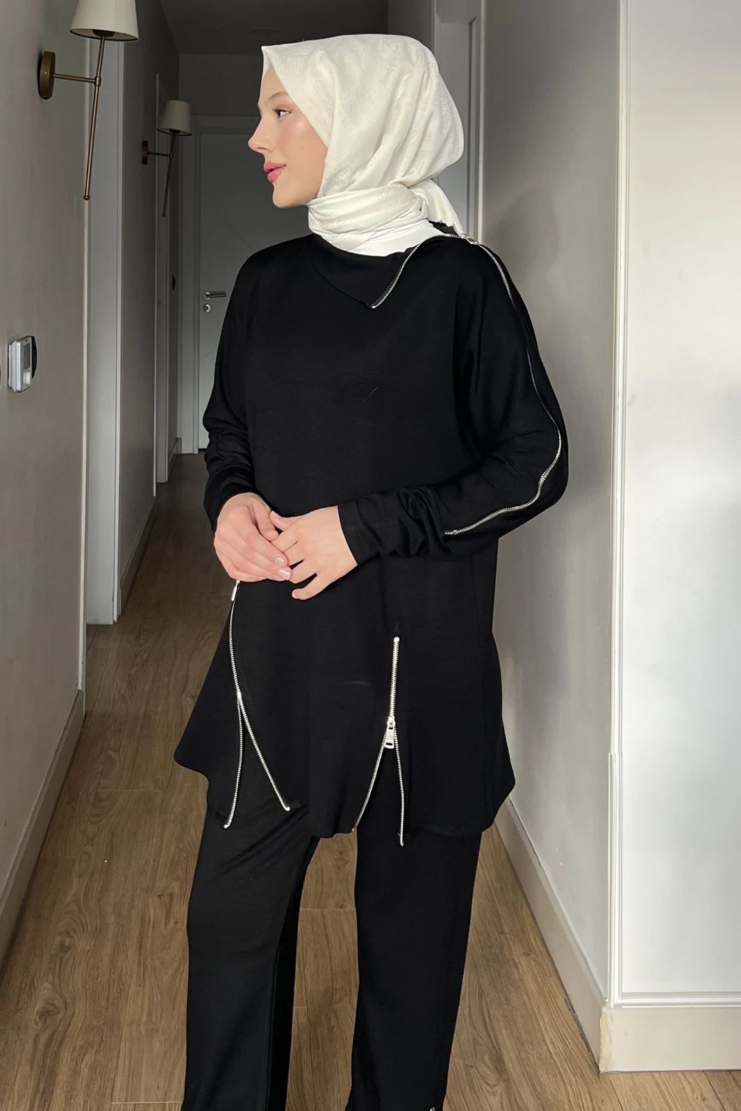 Modest Zipper Co-Ord Set for Women Elegant & Comfortable