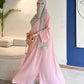 Premium Pink Farasha Abaya for Women – Elegant Flowy Butterfly Abaya