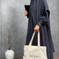 Premium Black Abaya with Khimar Attached Nose Piece