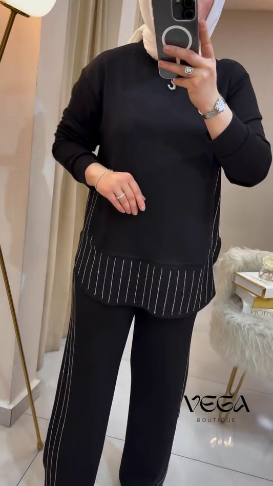 Elegant Modest Co-Ord Set for Women | Premium Imported Fabric Two-Piece Outfit | Abaya Store