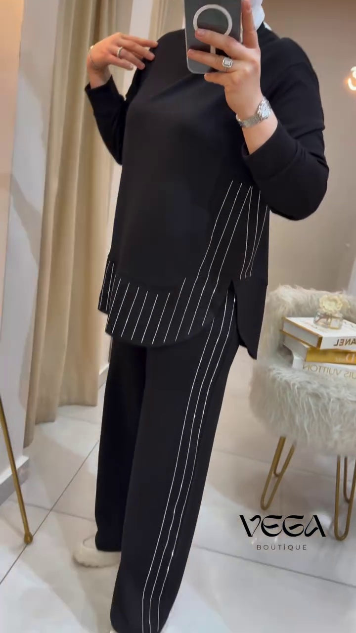 Elegant Modest Co-Ord Set for Women | Premium Imported Fabric Two-Piece Outfit | Abaya Store