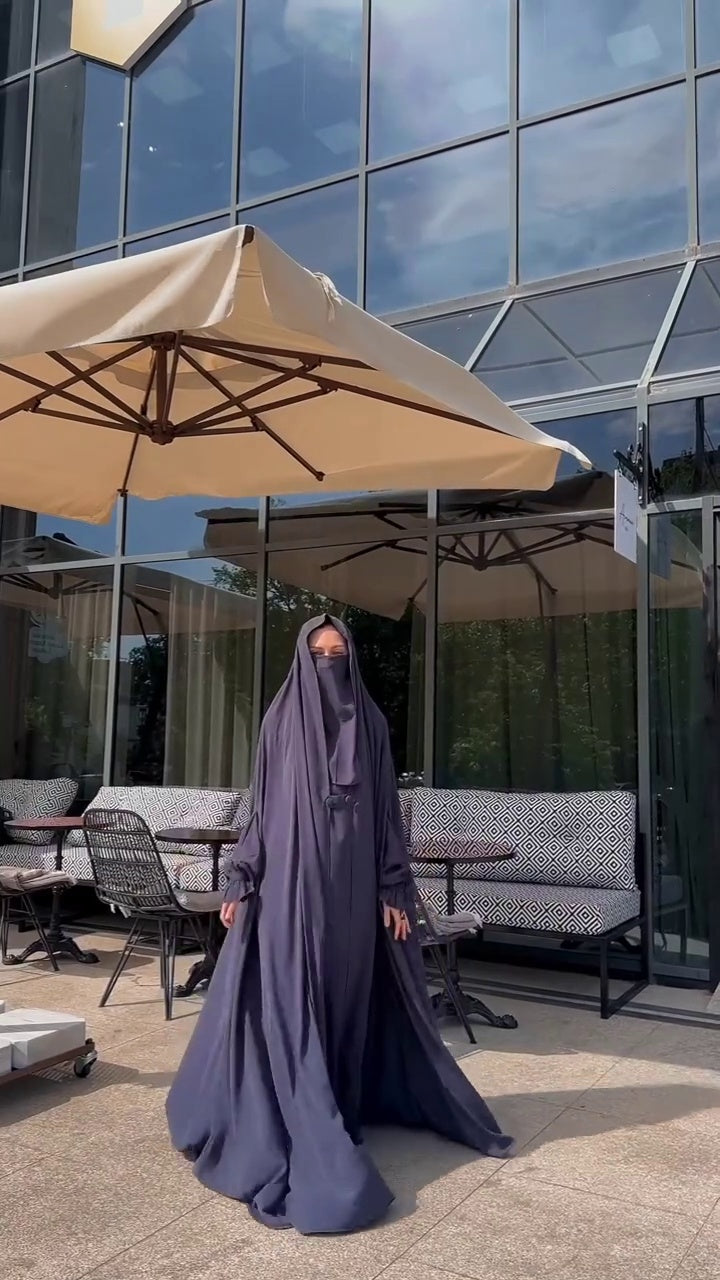 Luxury Full-Length Jilbab with Matching Niqab for Women | Premium Modest Wear | Abaya Store
