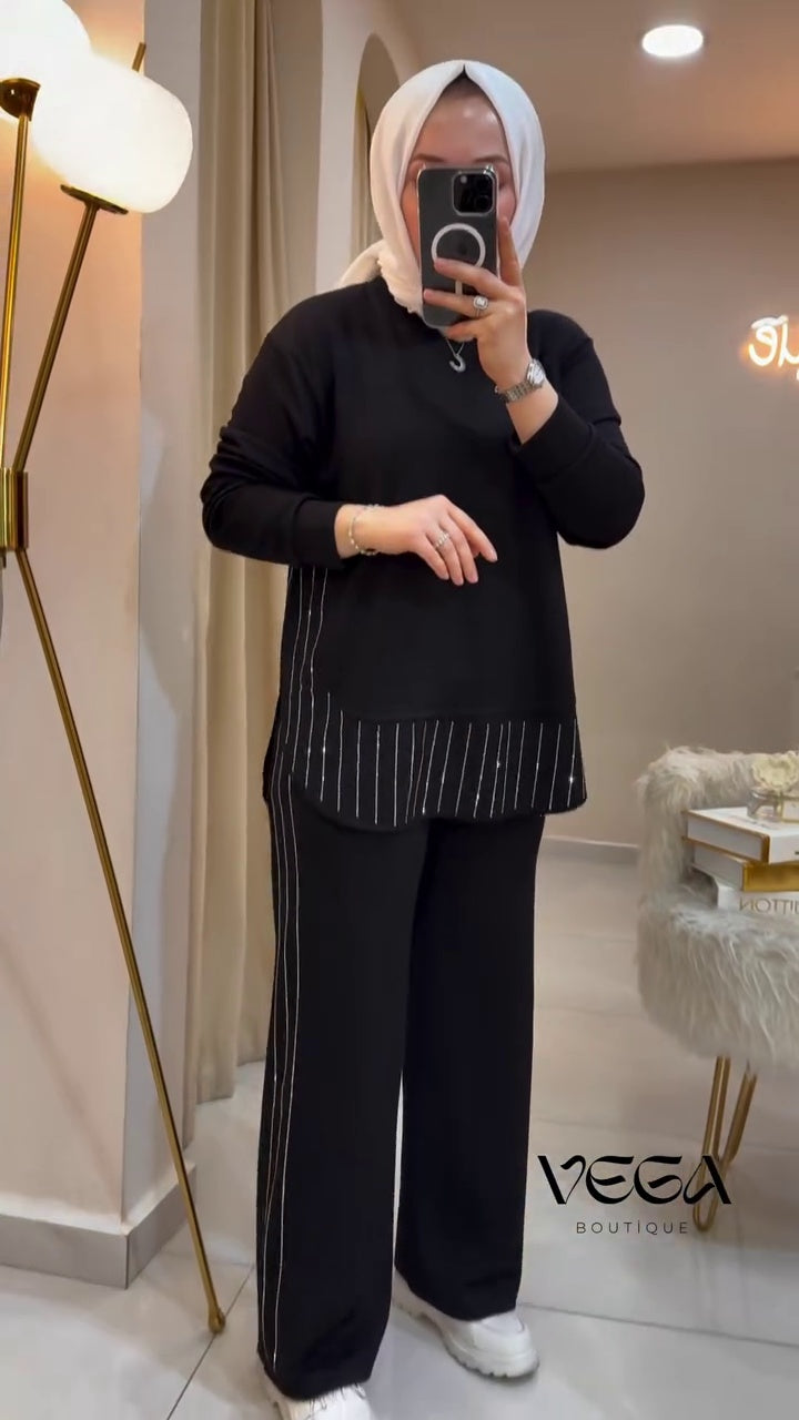 Elegant Modest Co-Ord Set for Women | Premium Imported Fabric Two-Piece Outfit | Abaya Store