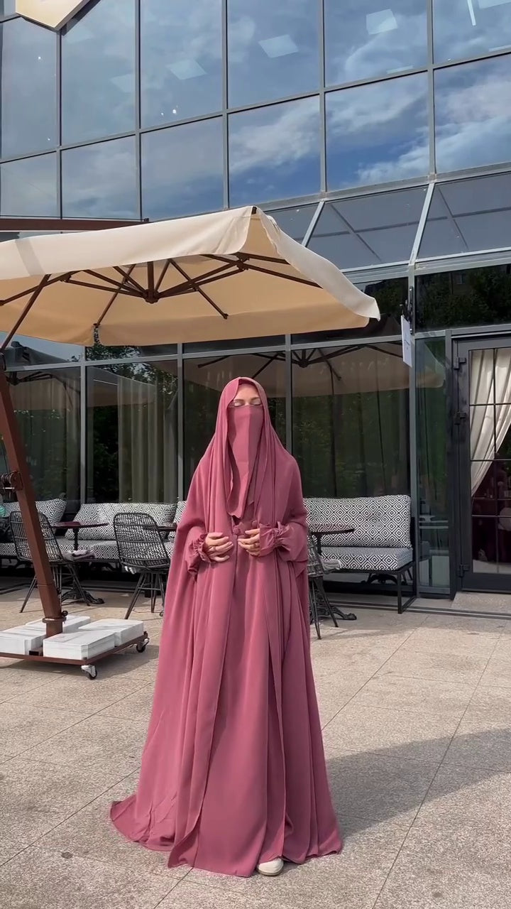 Luxury Full-Length Jilbab with Matching Niqab for Women | Premium Modest Wear | Abaya Store