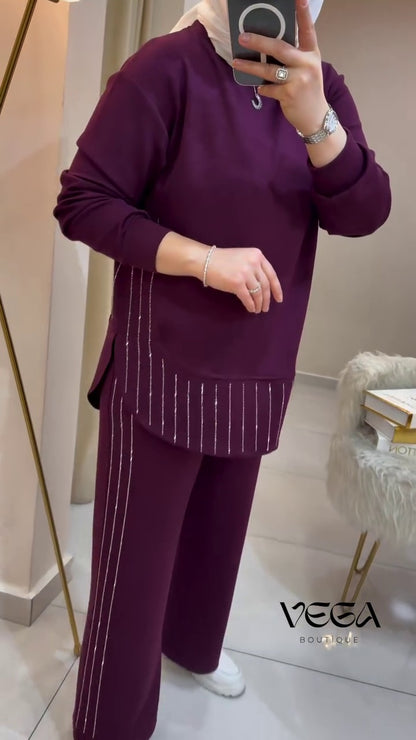 Elegant Modest Co-Ord Set for Women | Premium Imported Fabric Two-Piece Outfit | Abaya Store