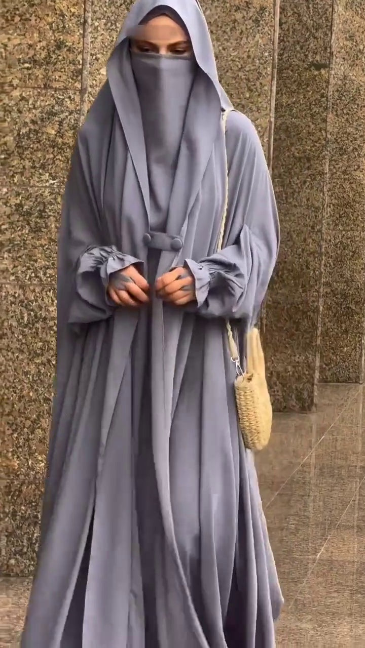 Luxury Full-Length Jilbab with Matching Niqab for Women | Premium Modest Wear | Abaya Store