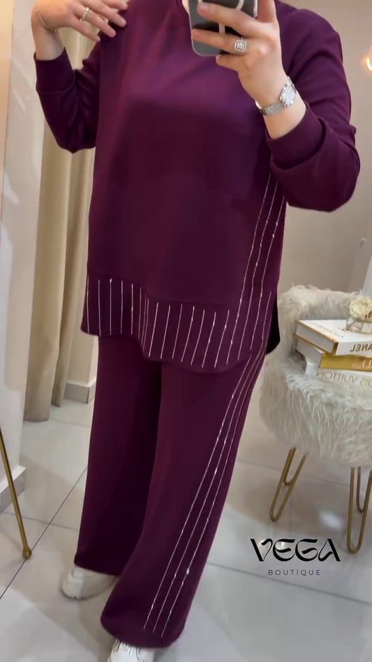 Elegant Modest Co-Ord Set for Women | Premium Imported Fabric Two-Piece Outfit | Abaya Store