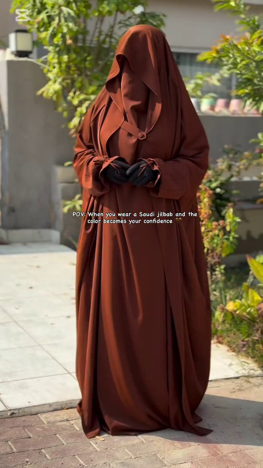 Luxury Full-Length Jilbab with Matching Niqab for Women | Premium Modest Wear | Abaya Store