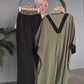 Modest 3-Piece Brown Abaya Co-Ord Set with Inner Dress & Outer Kimono