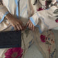Premium Multicolor Floral Printed Shrug Abaya Set